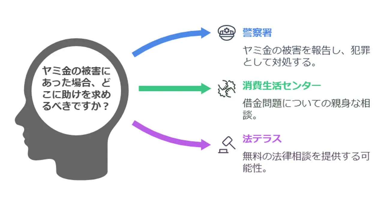 被害にあった場合の相談先