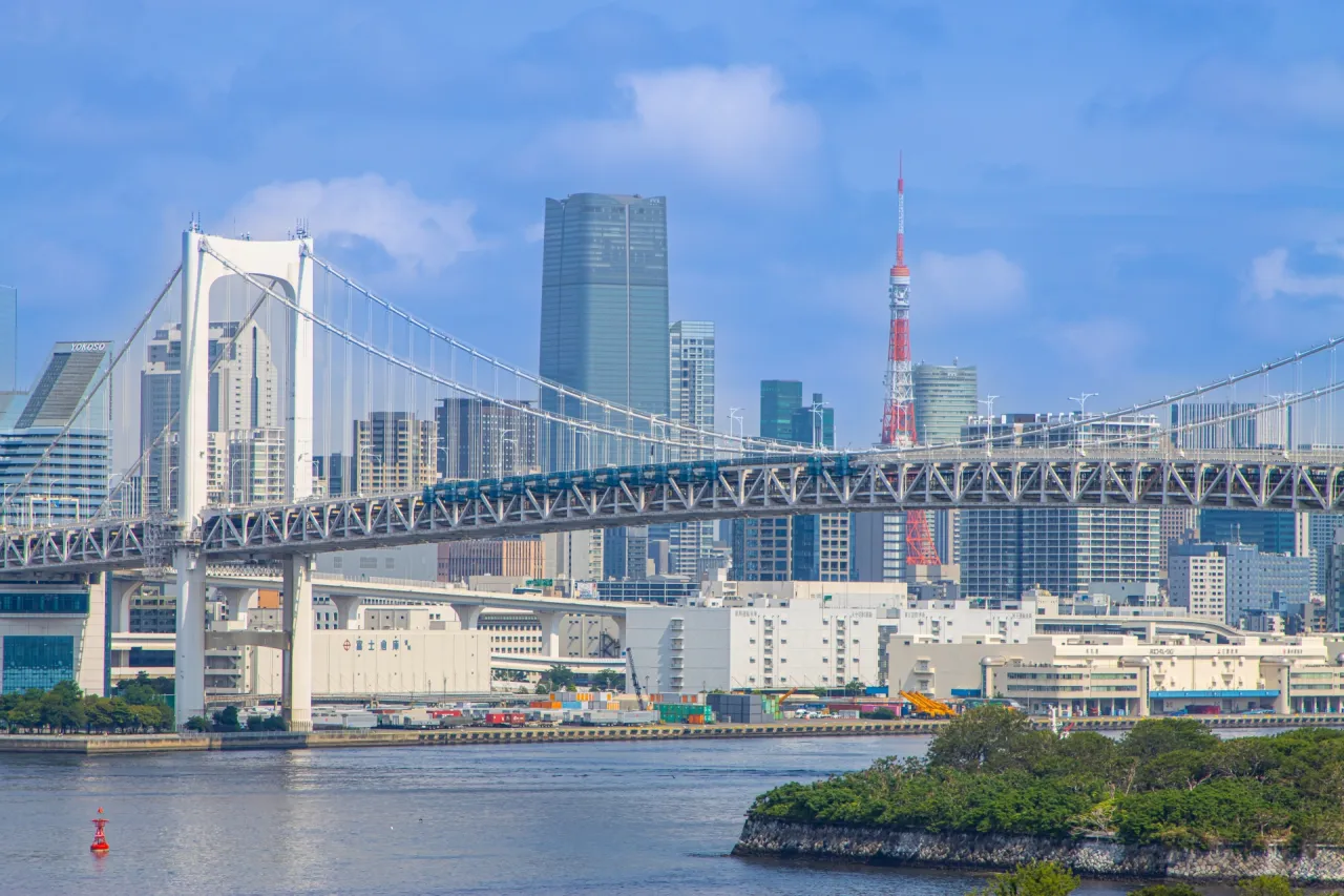 お台場から見る東京